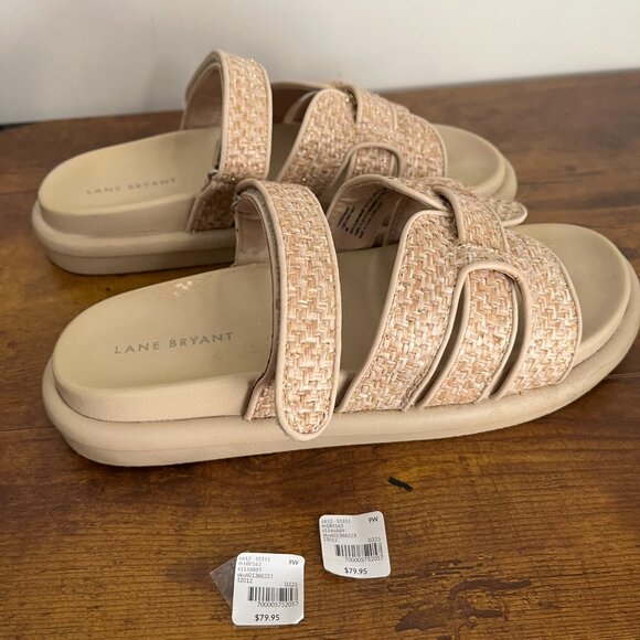 Lane Bryant 9W Slip-On, Sandals Adjustable with Extra Cushioned Sole for Comfort - Picture 2 of 13